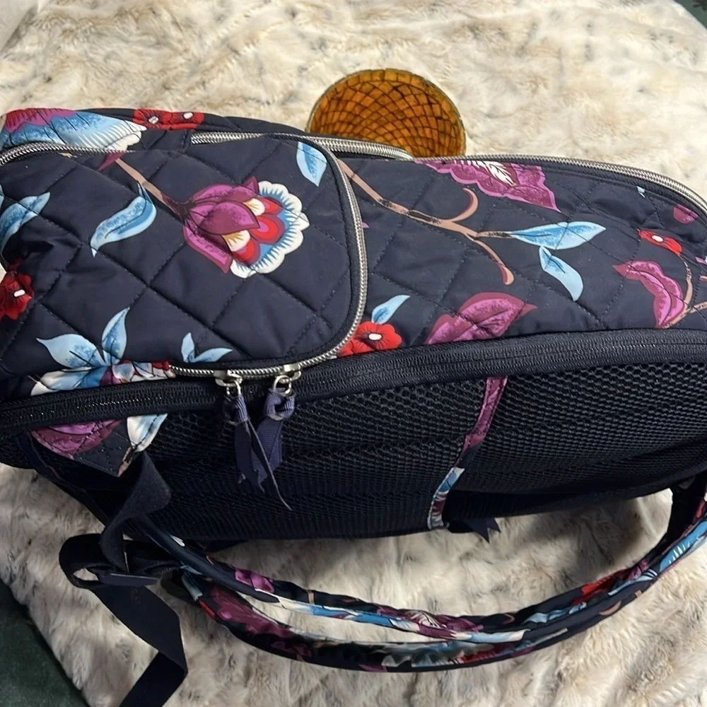Vera Bradley Mayfair in Bloom Campus Backpack